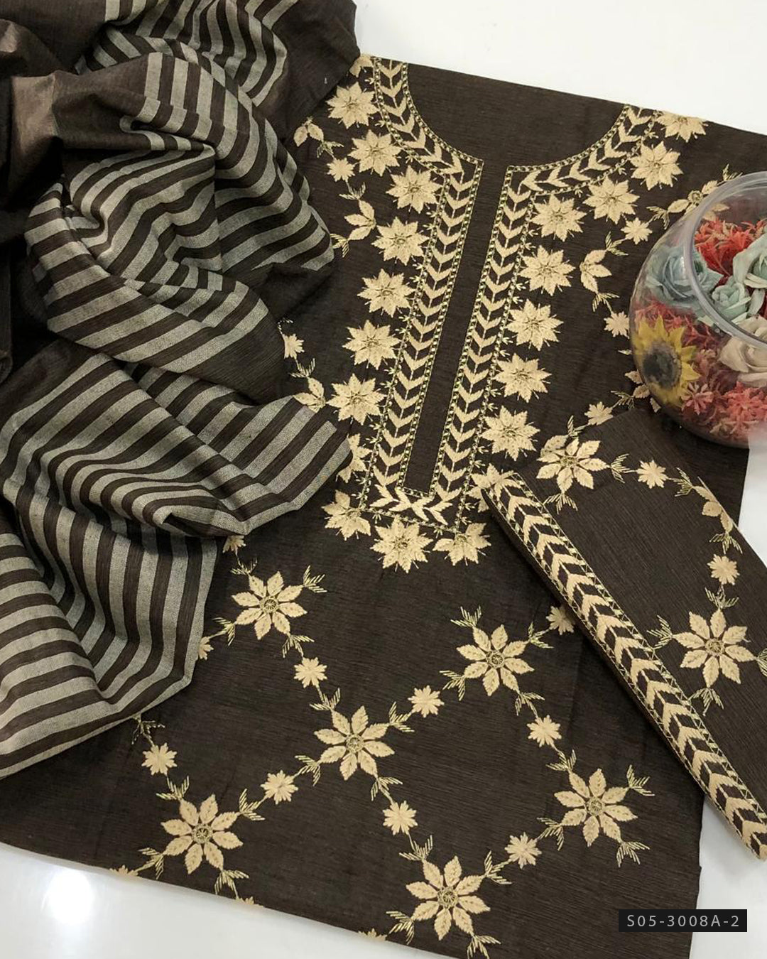 3 PC Unstitched Khadi Cotton Dress Collection