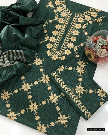 3 PC Unstitched Khadi Cotton Dress Collection