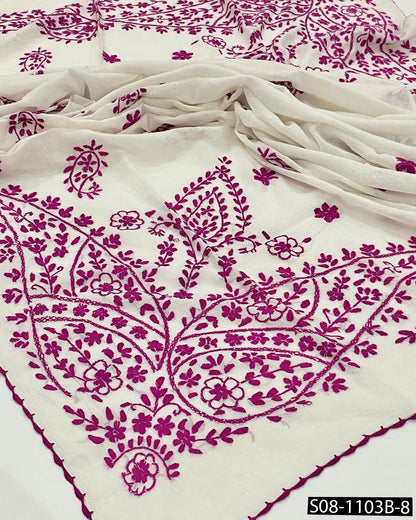 Elegant Hand Stitched Lawn Chaddar Collection