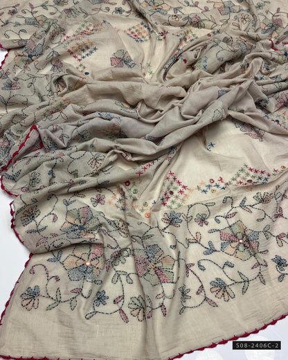 Hand Embroidered Lawn Chaddar Collection