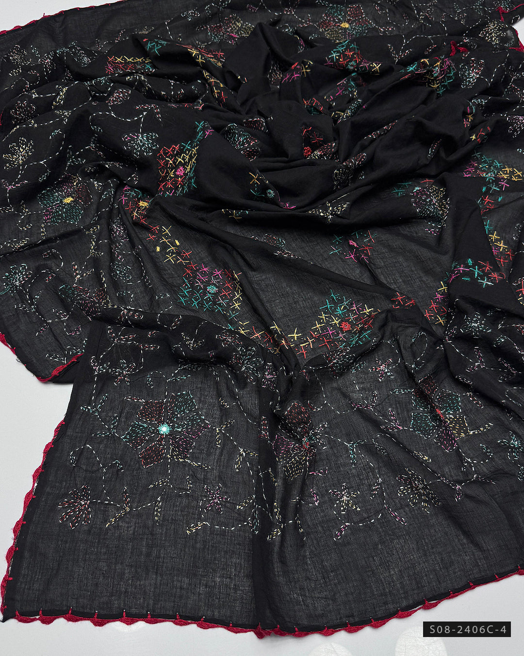 Hand Embroidered Lawn Chaddar Collection