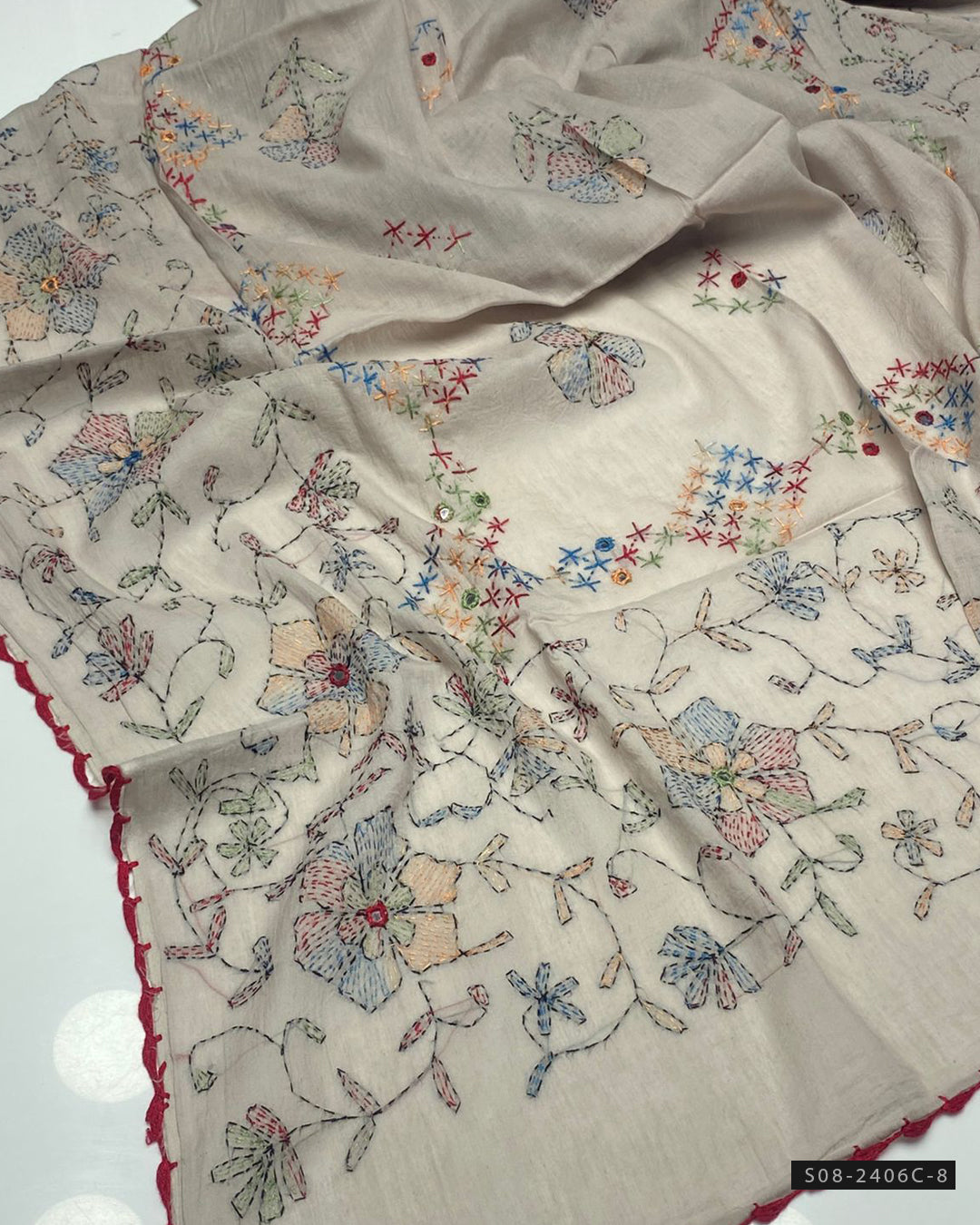 Hand Embroidered Lawn Chaddar Collection