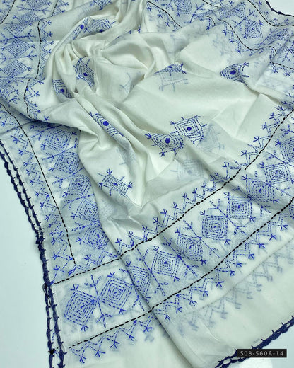 Afghani Work Hand Embroidered Lawn Chaddar
