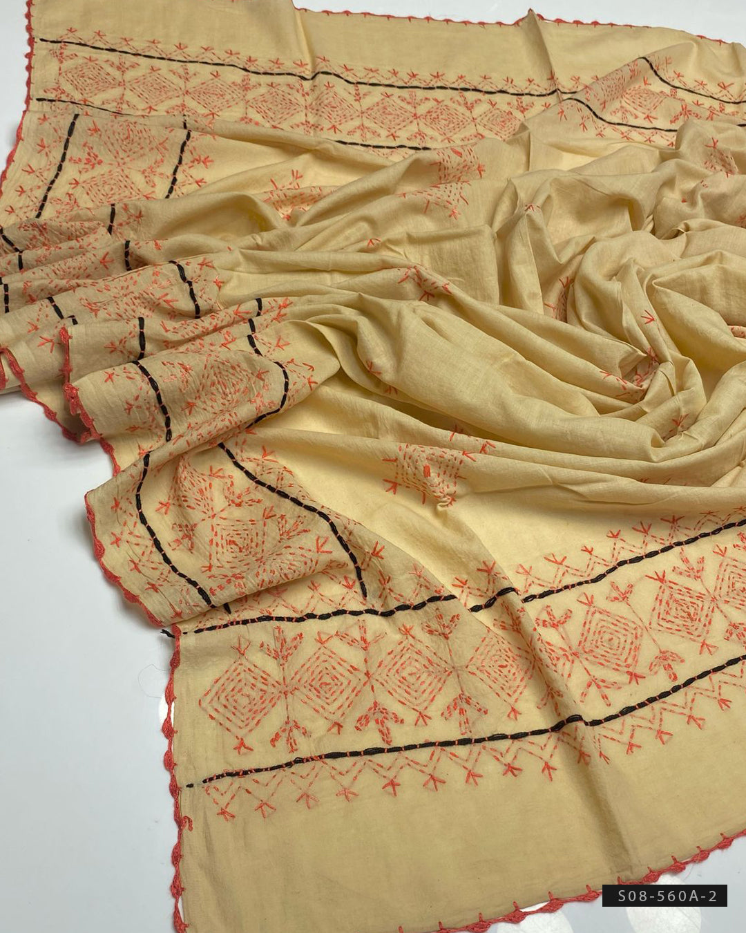 Afghani Work Hand Embroidered Lawn Chaddar