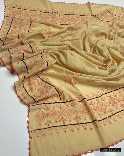 Afghani Work Hand Embroidered Lawn Chaddar