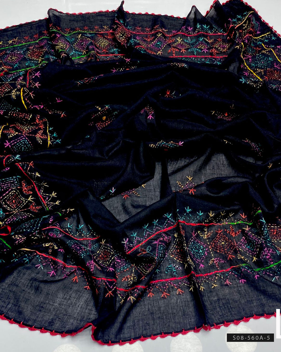 Afghani Work Hand Embroidered Lawn Chaddar