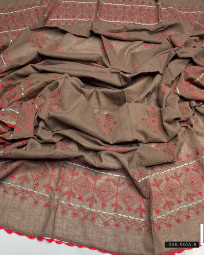 Afghani Work Hand Embroidered Lawn Chaddar