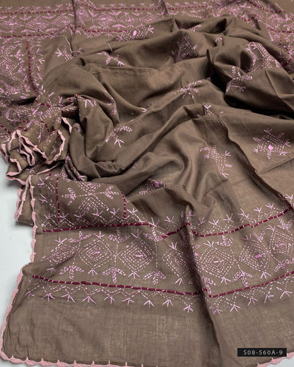 Afghani Work Hand Embroidered Lawn Chaddar