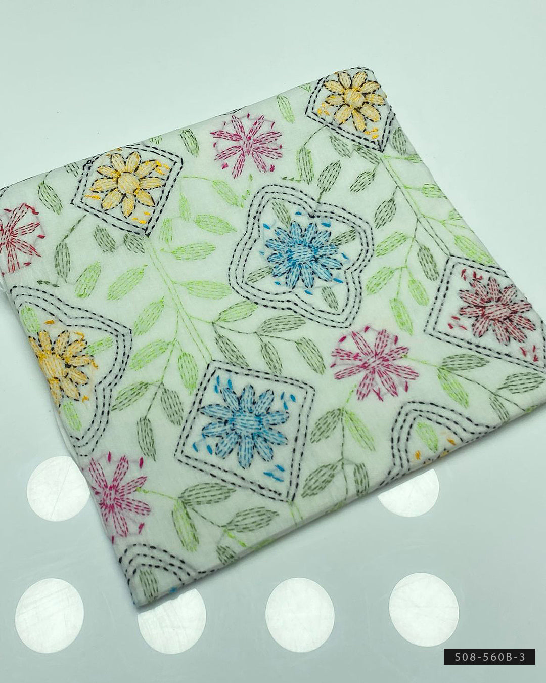 Indian Kacha Work Lawn Unstitched Shirts