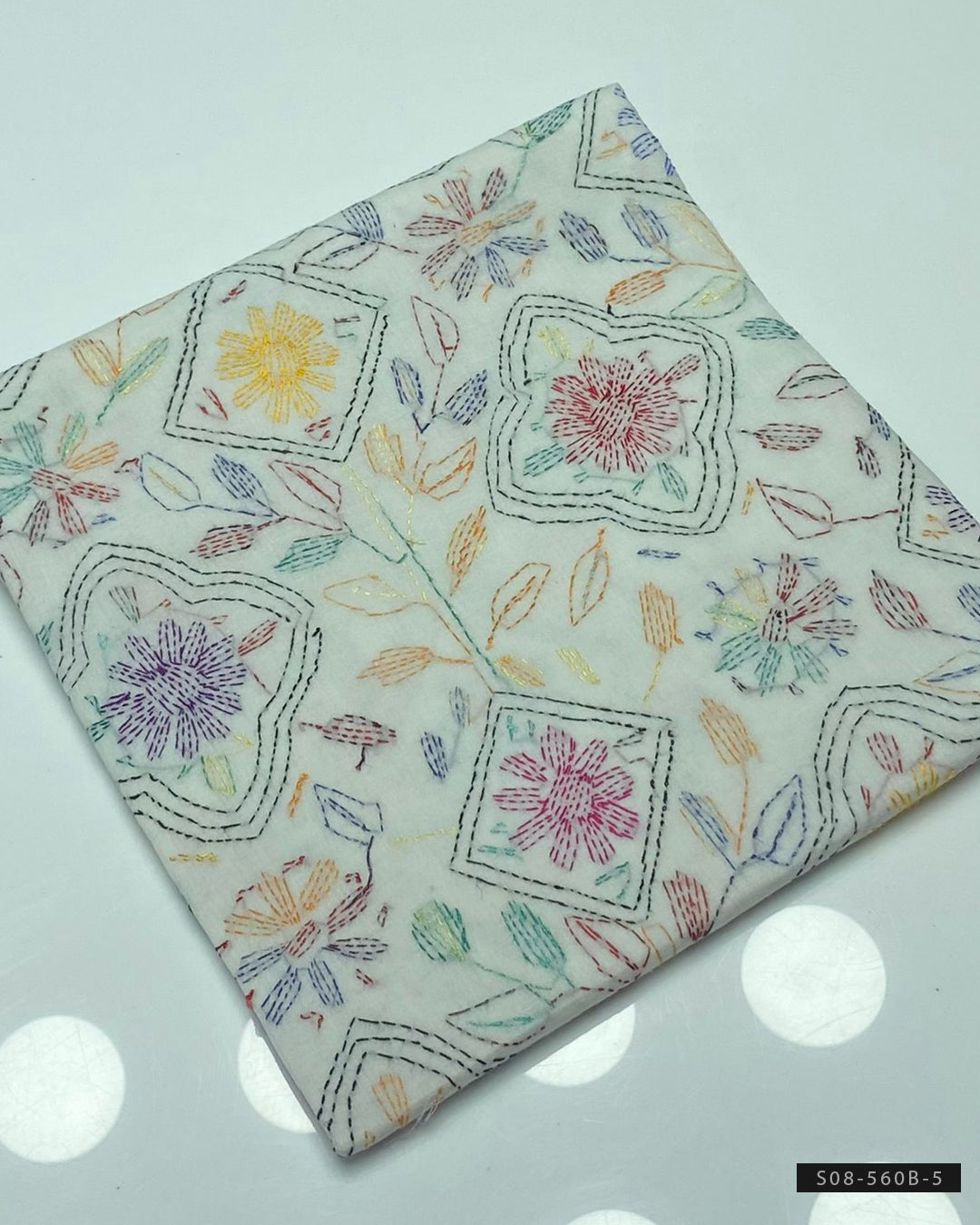 Indian Kacha Work Lawn Unstitched Shirts