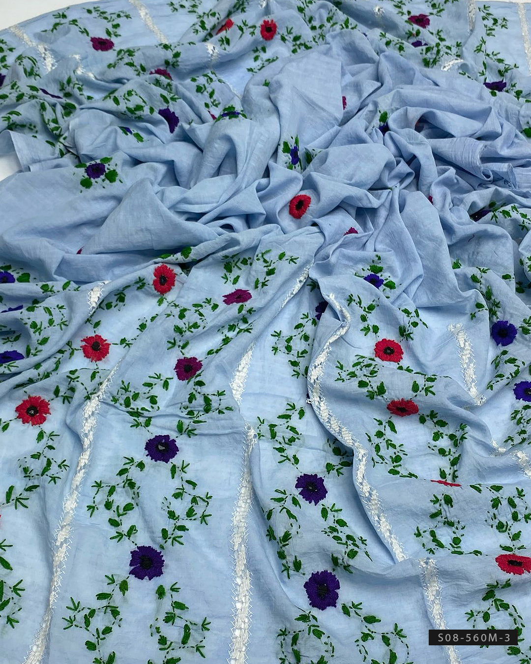 Hand Embroidered Lawn Chaddars