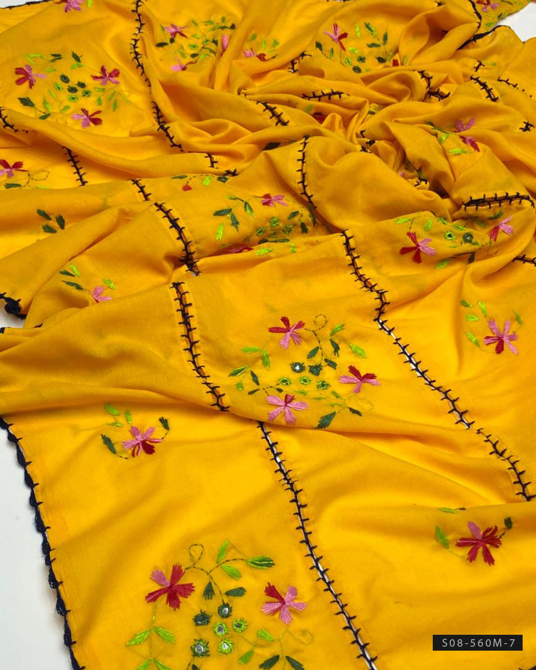 Hand Embroidered Lawn Chaddars