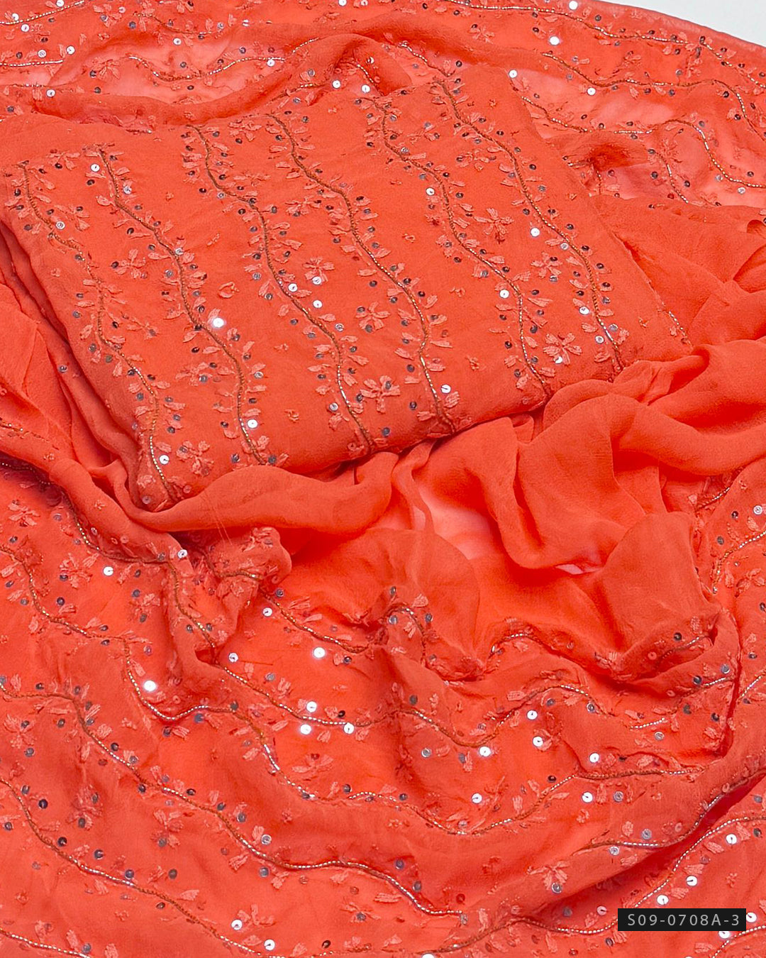 Handmade 2 PC Unstitched Chiffon Dress Collection