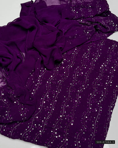 Handmade 2 PC Unstitched Chiffon Dress Collection