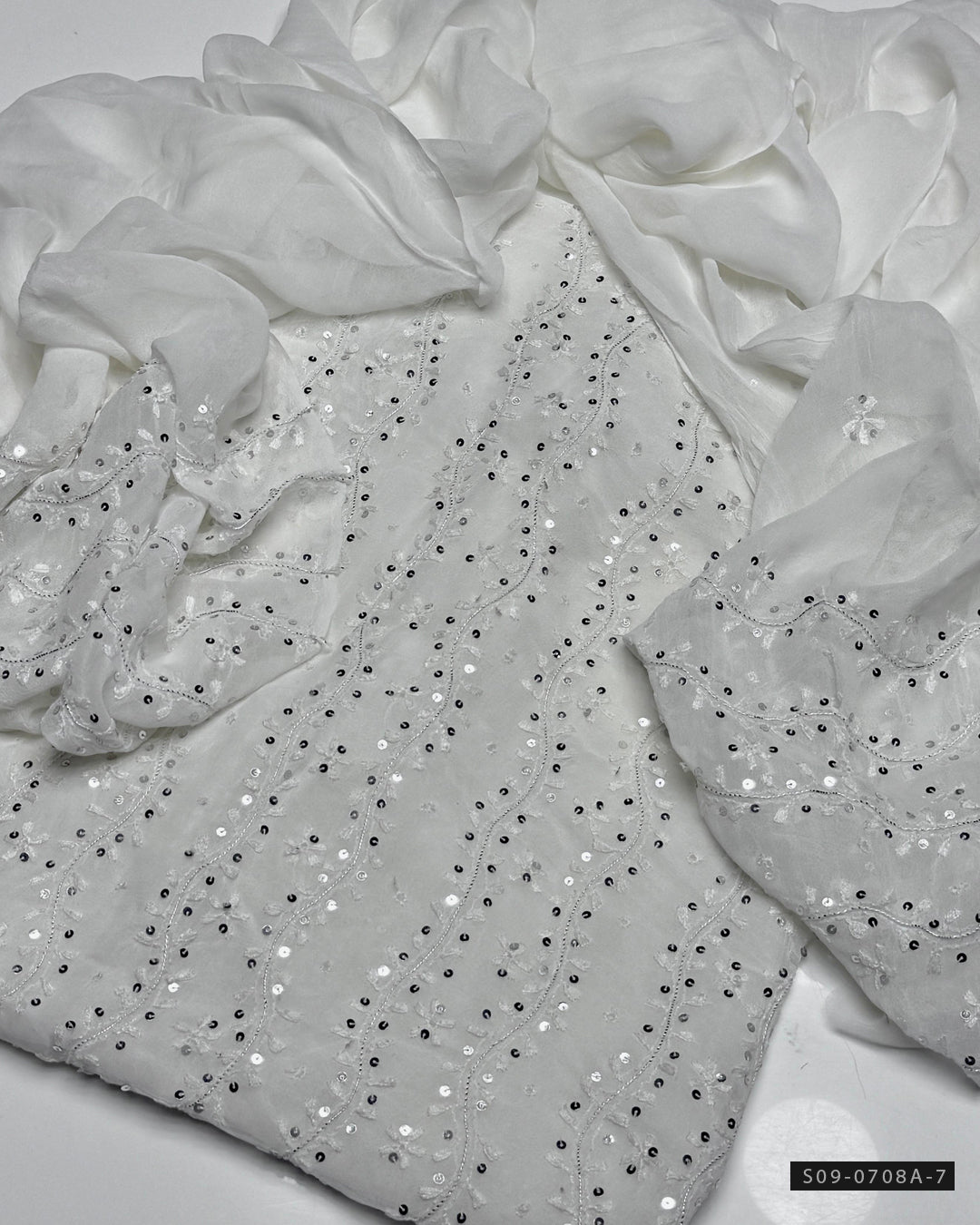 Handmade 2 PC Unstitched Chiffon Dress Collection