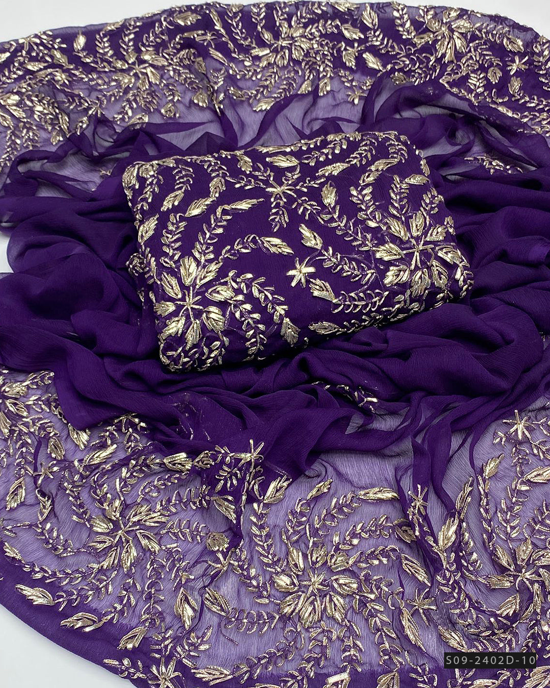 2 PC Unstitched Gotta Work Chiffon Collection