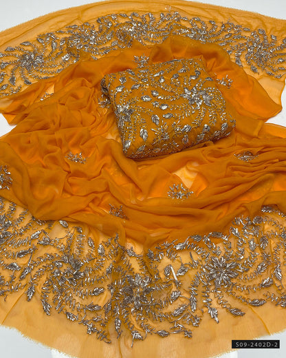 2 PC Unstitched Gotta Work Chiffon Collection