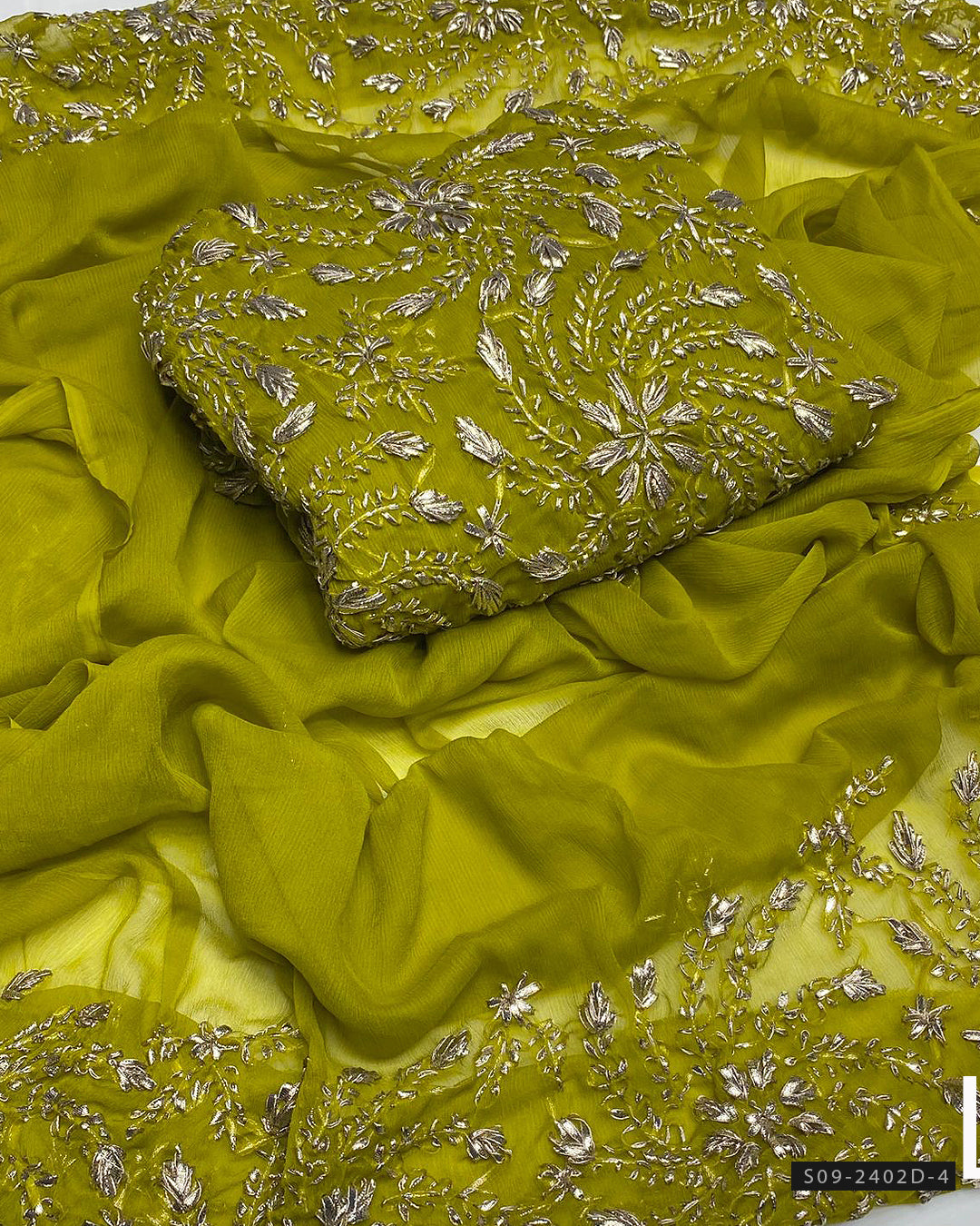 2 PC Unstitched Gotta Work Chiffon Collection