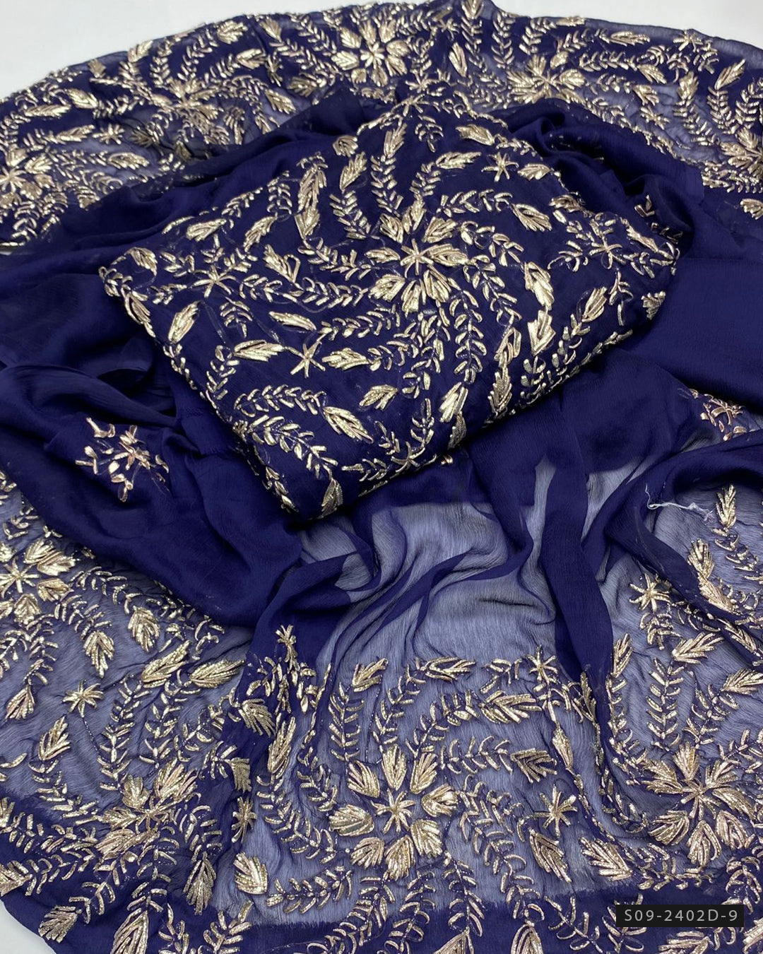 2 PC Unstitched Gotta Work Chiffon Collection