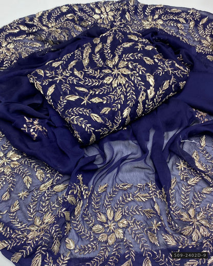 2 PC Unstitched Gotta Work Chiffon Collection