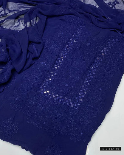 Shadow Sheesha Gala Embroidery Chiffon Dresses