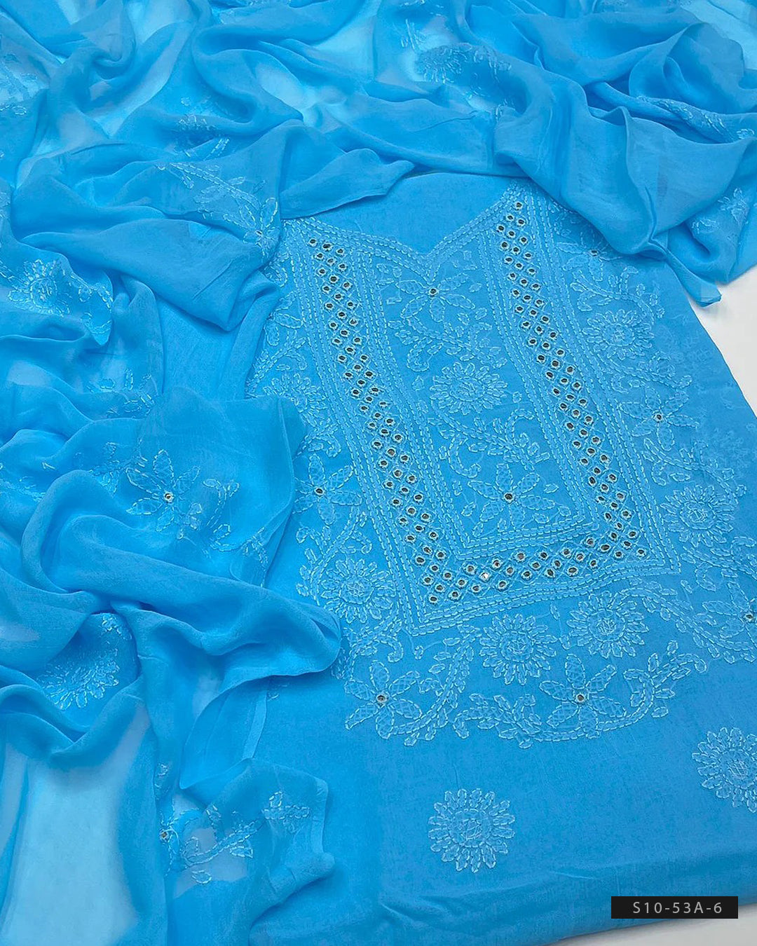 Shadow Sheesha Gala Embroidery Chiffon Dresses