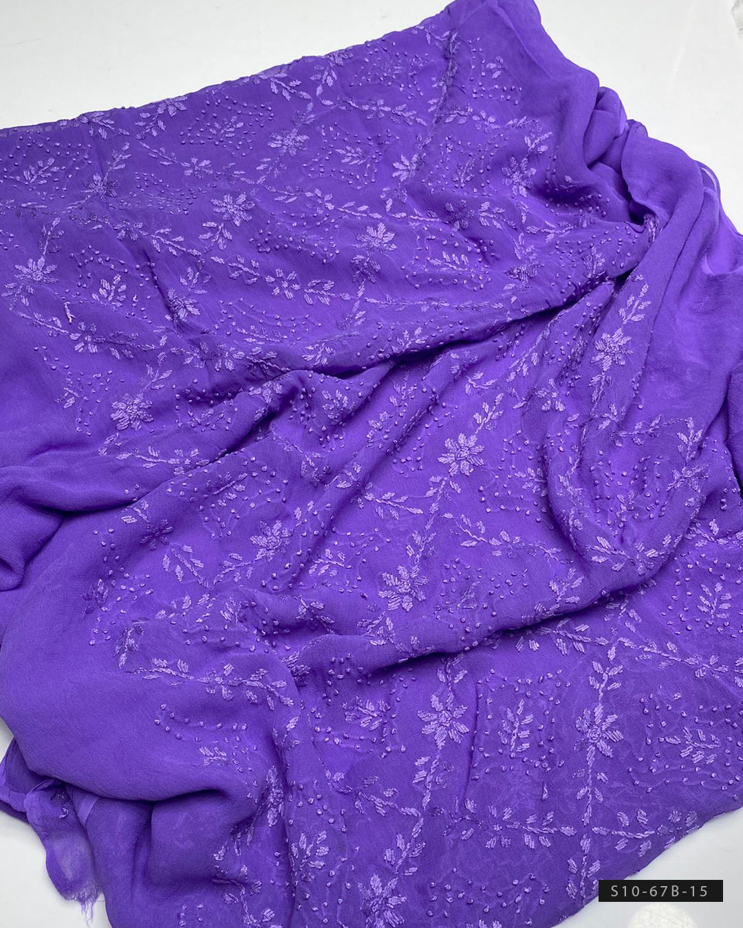 2 PC Handmade Chiffon Pakka Burr Work Dresses