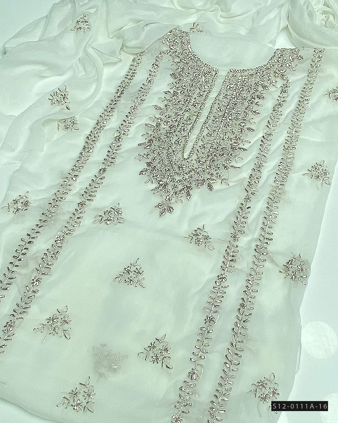 2 PC Unstitched Hand Embroidered Chiffon Collection