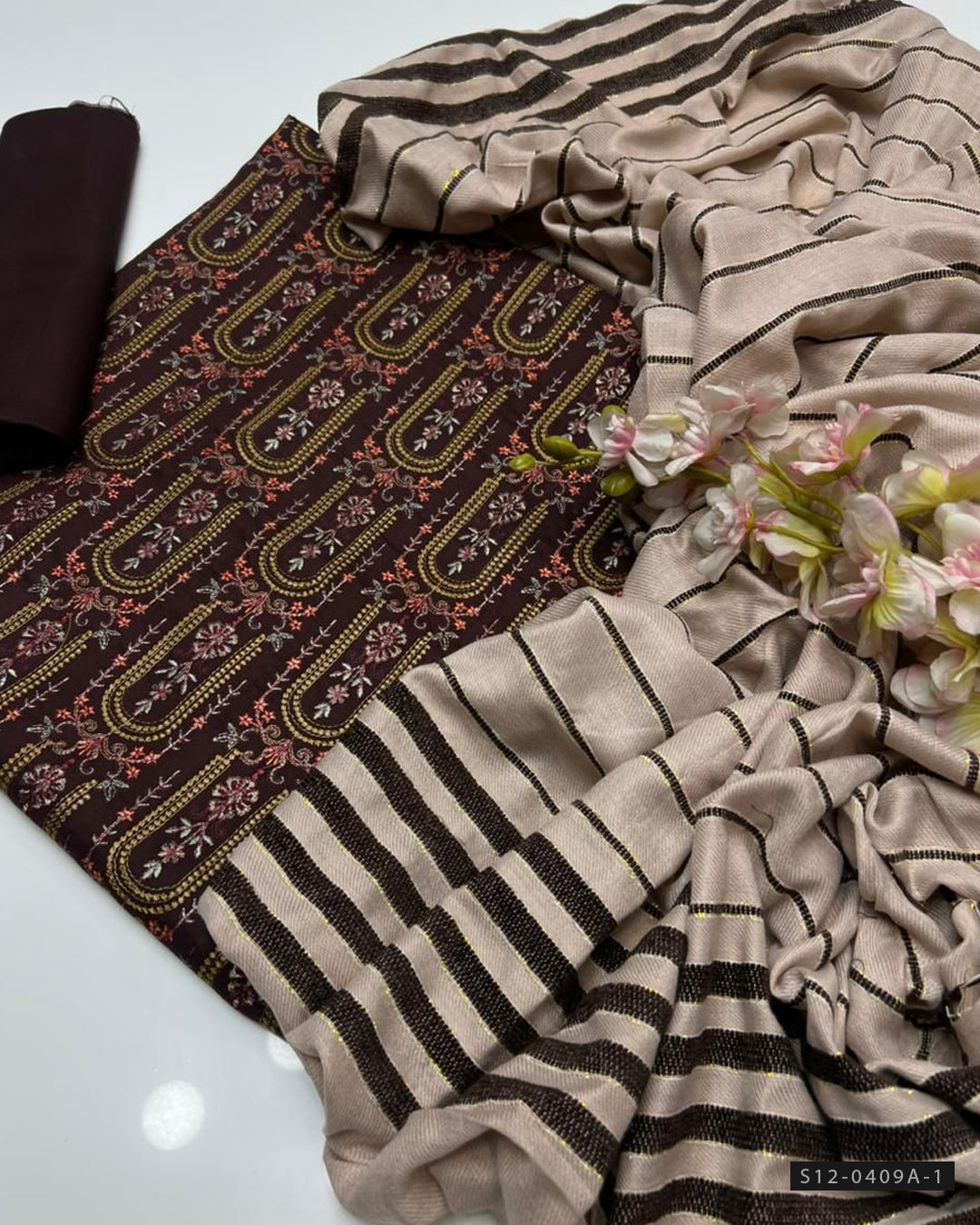 3 PC Unstitched Marina Dress Collection
