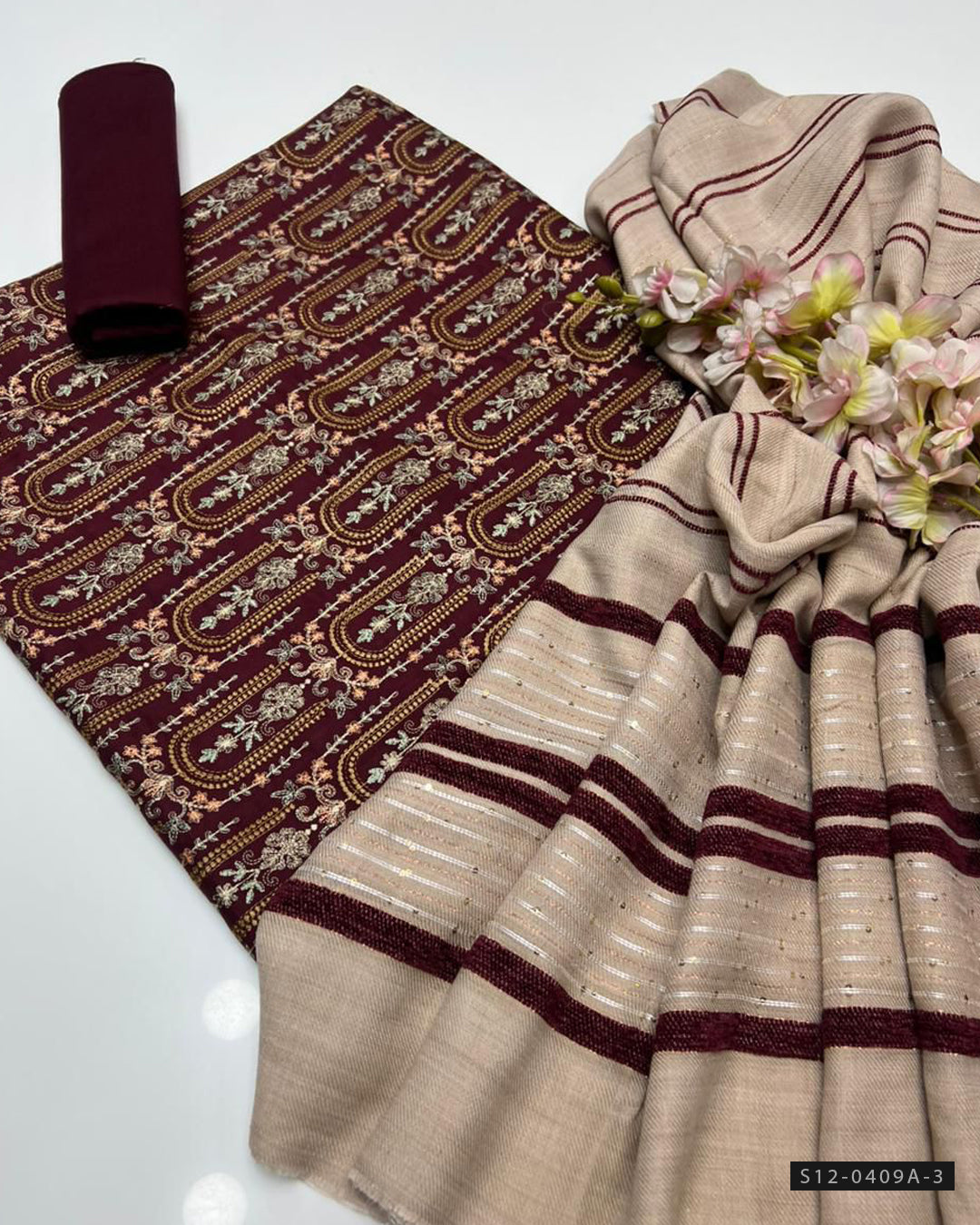 3 PC Unstitched Marina Dress Collection