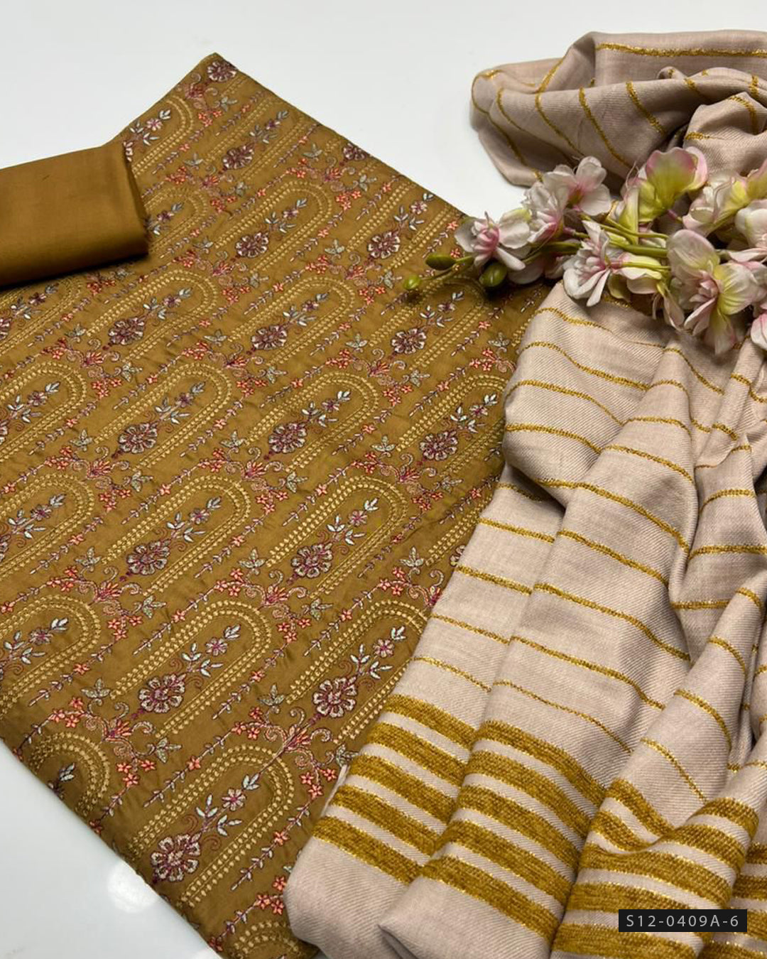 3 PC Unstitched Marina Dress Collection