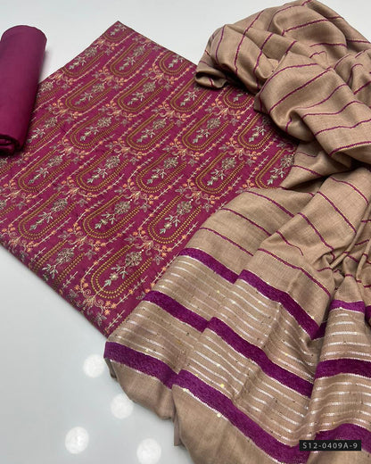 3 PC Unstitched Marina Dress Collection