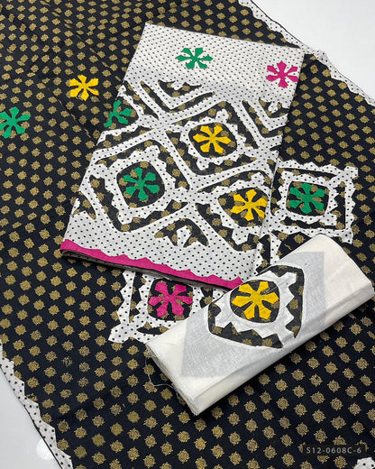 Handmade 3 PC Unstitched Khadi Cotton Dress Collection