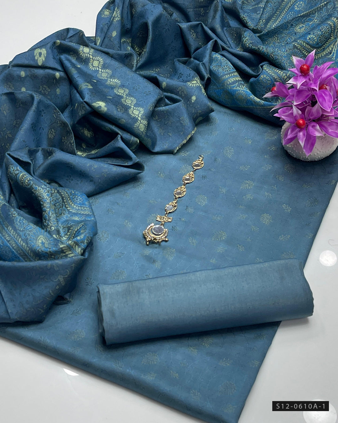 3 PC Unstitched Dhanak Marina Dress Collection