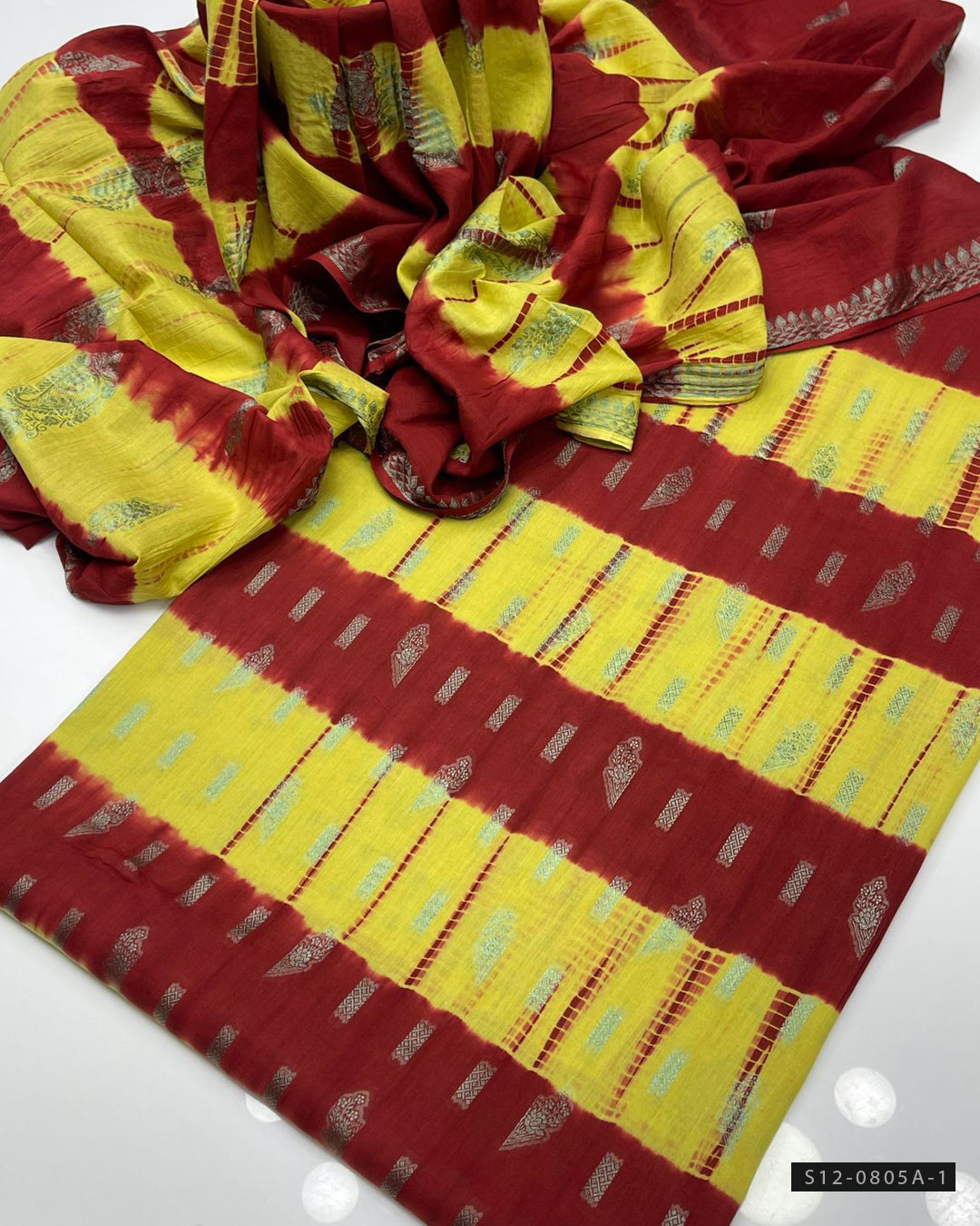 2 PC Unstitched Lawn Tie & Dye Dress Collection
