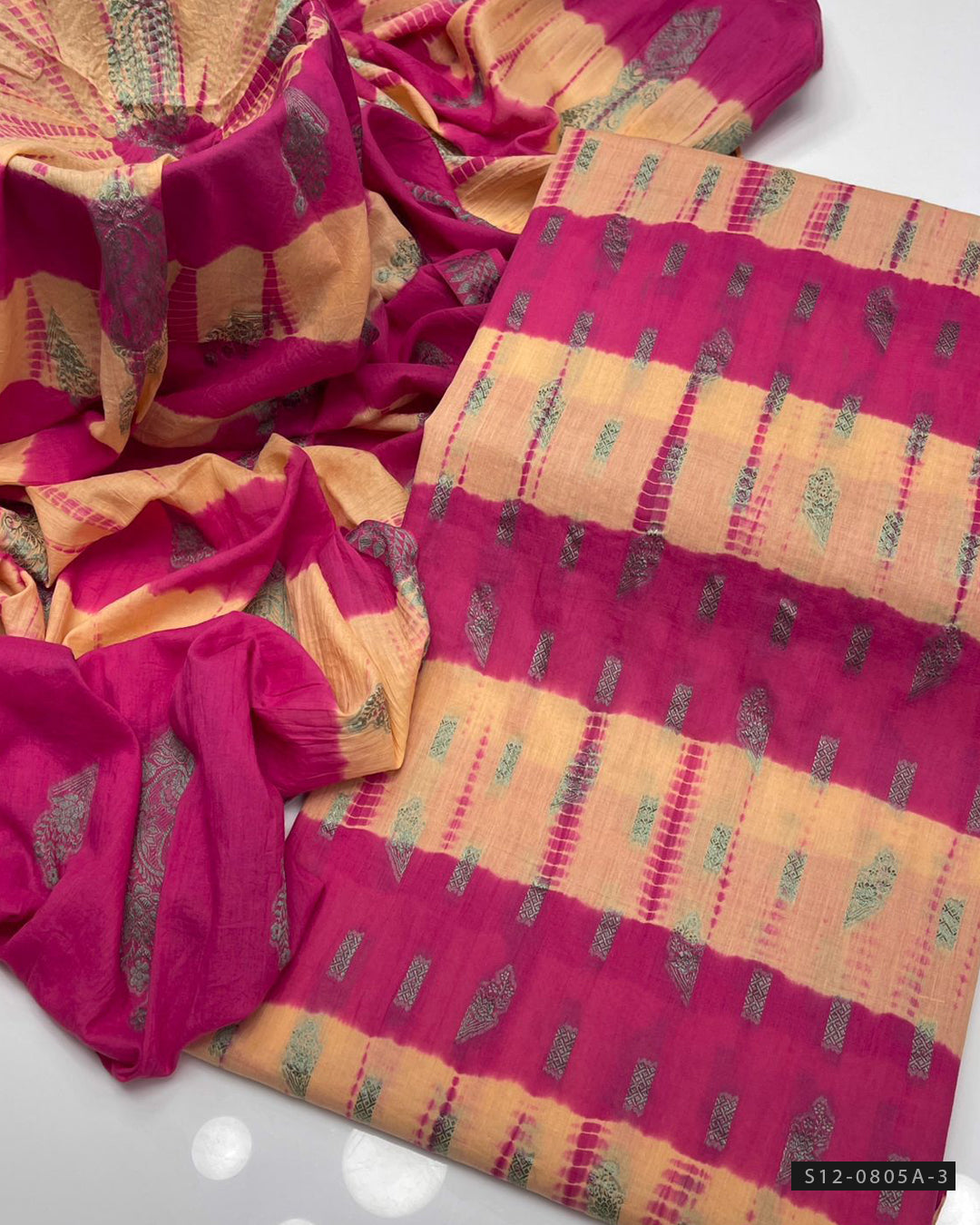 2 PC Unstitched Lawn Tie & Dye Dress Collection