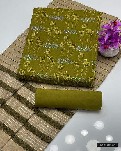 3 PC Unstitched Dhanak Marina Dress Collection