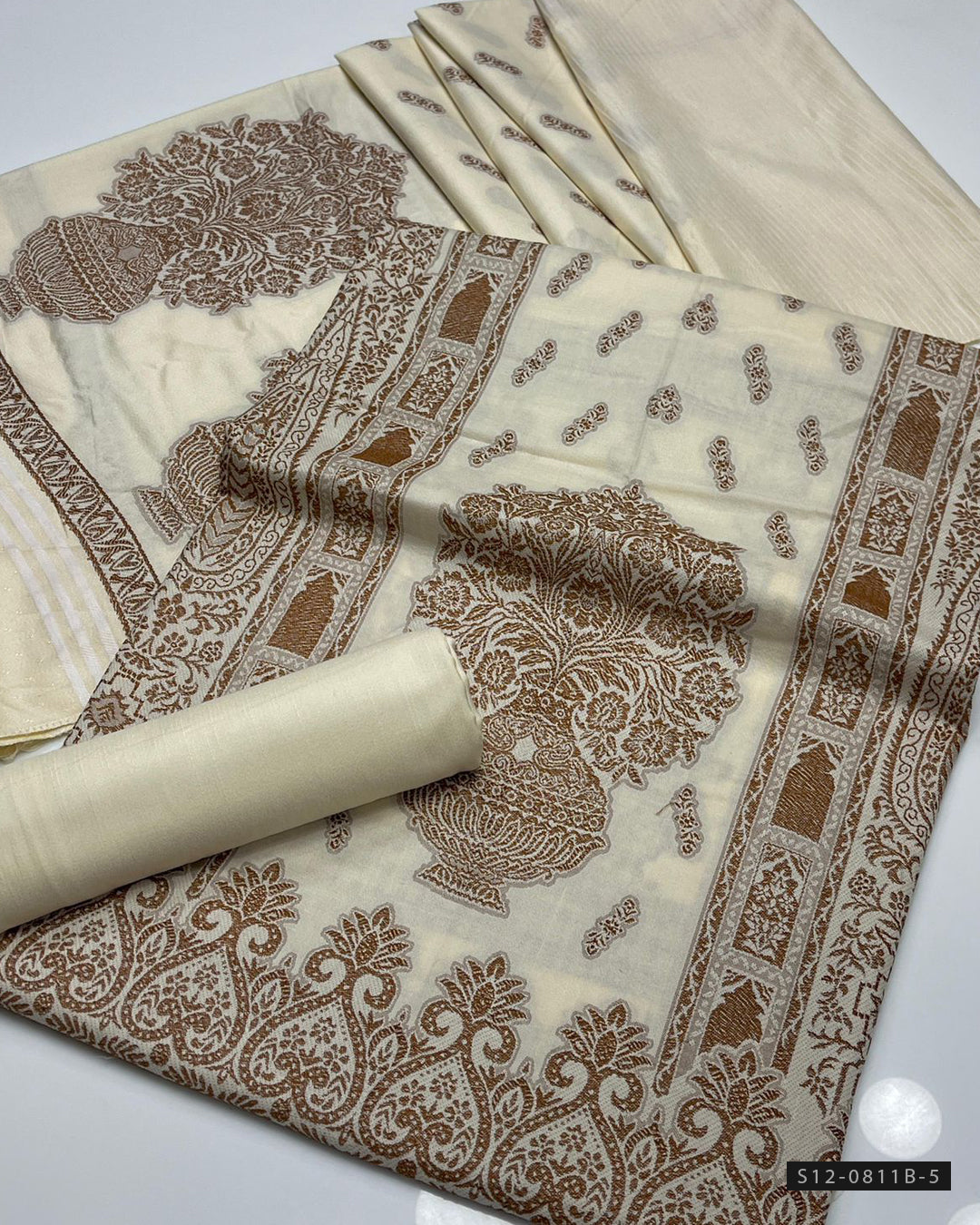 3 PC Unstitched Dhanak Dress Collection