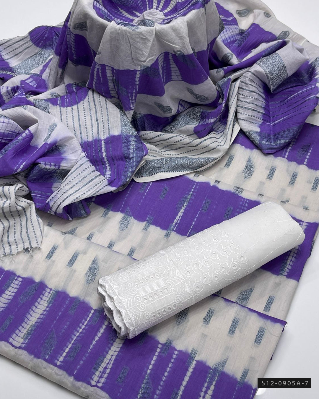 3 PC Unstitched Lawn Dress Collection