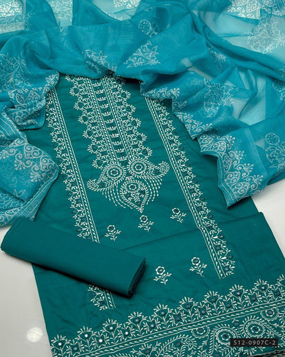 3-Piece Unstitched Lawn Dress
