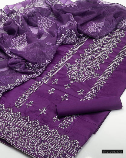 3-Piece Unstitched Lawn Dress