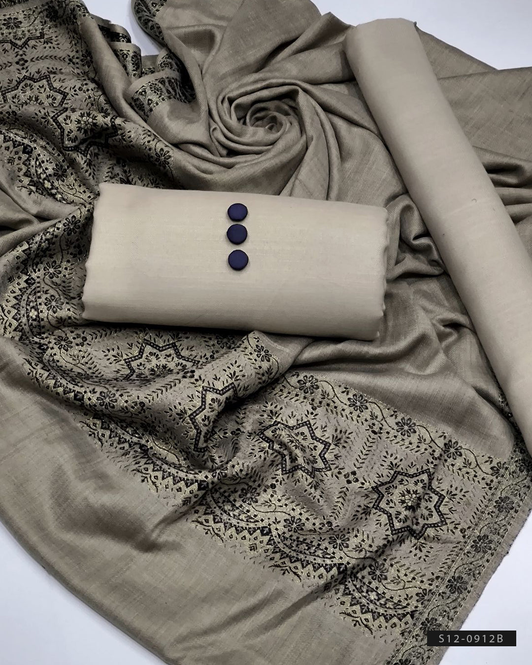 3 PC Unstitched Wool Dress Collection