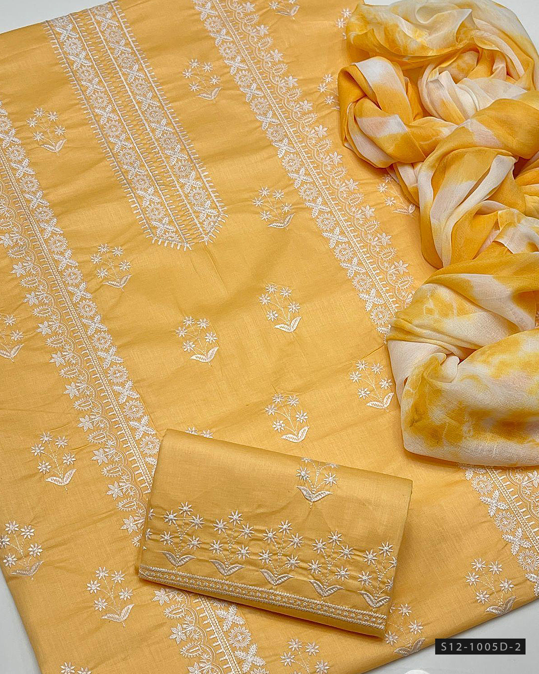3 PC Unstitched Cotton Lawn Dress Collection