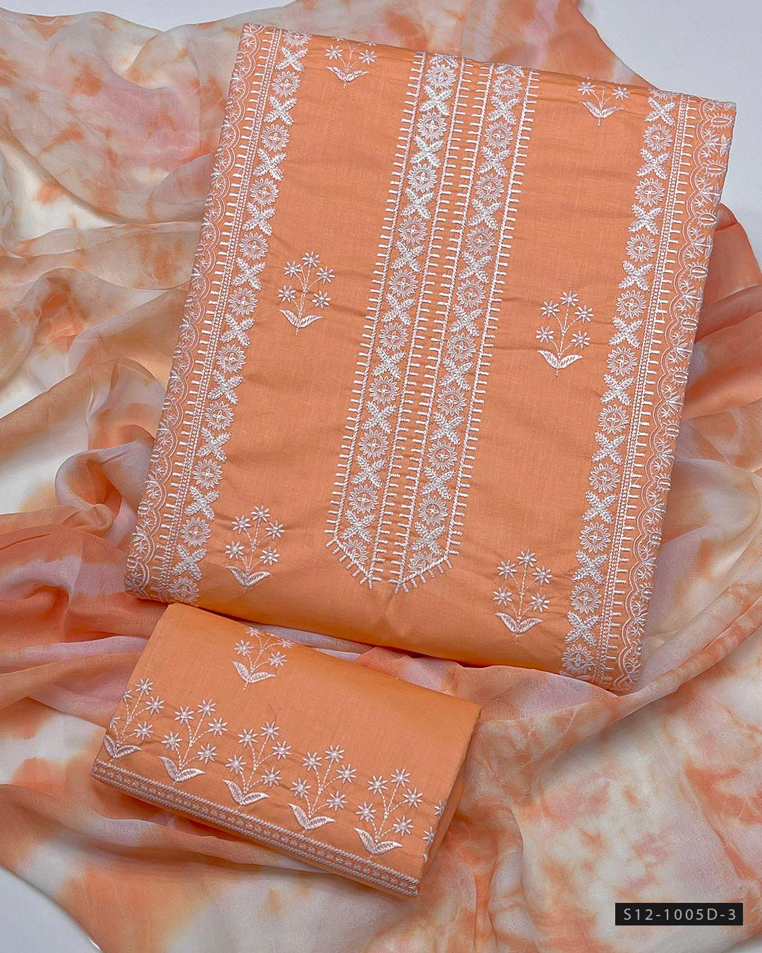 3 PC Unstitched Cotton Lawn Dress Collection