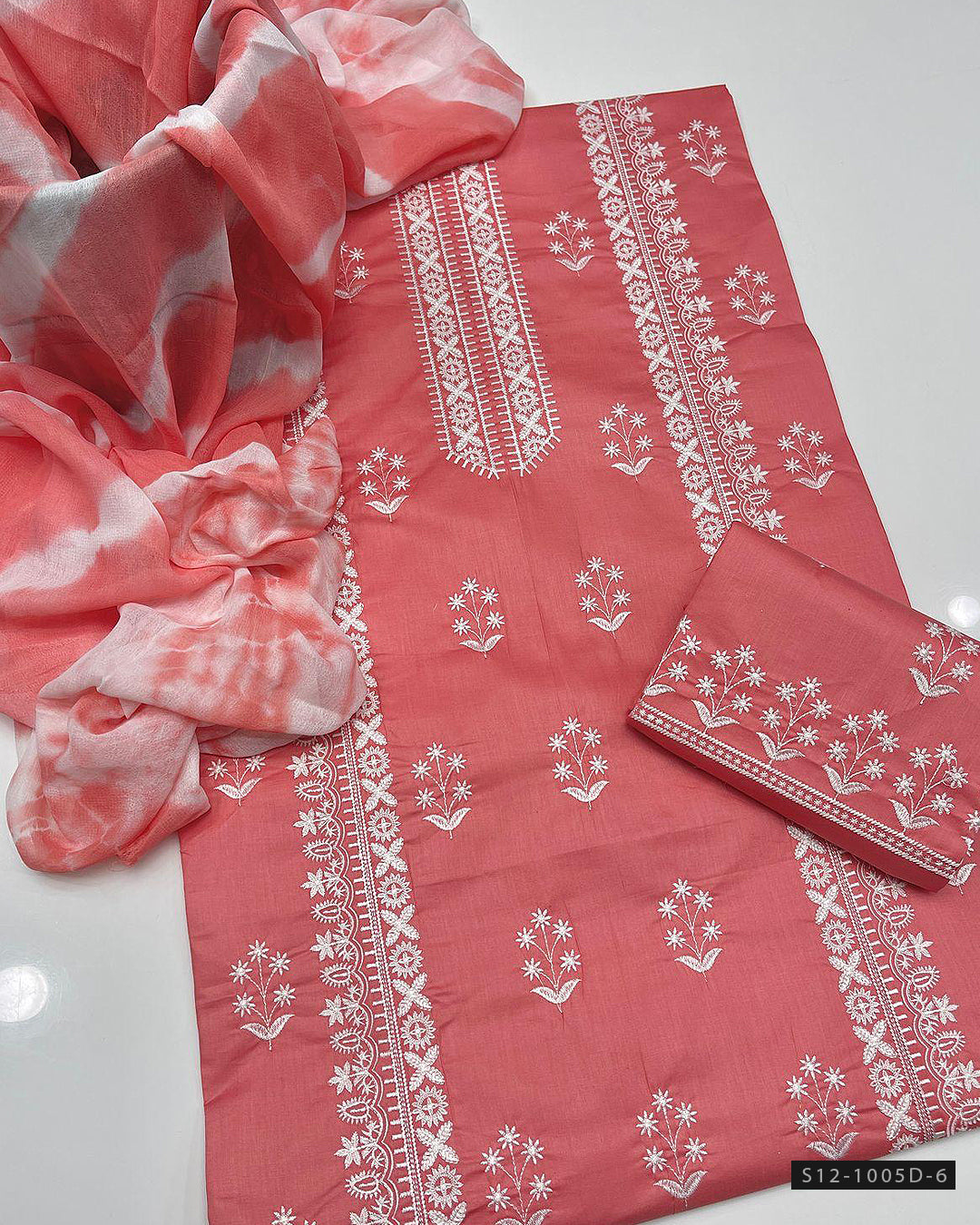 3 PC Unstitched Cotton Lawn Dress Collection