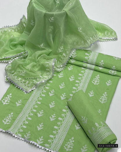 3 PC Unstitched Cotton Lawn Dress Collection