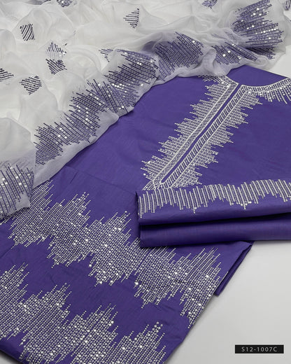 3 PC Unstitched Lawn Dress Collection