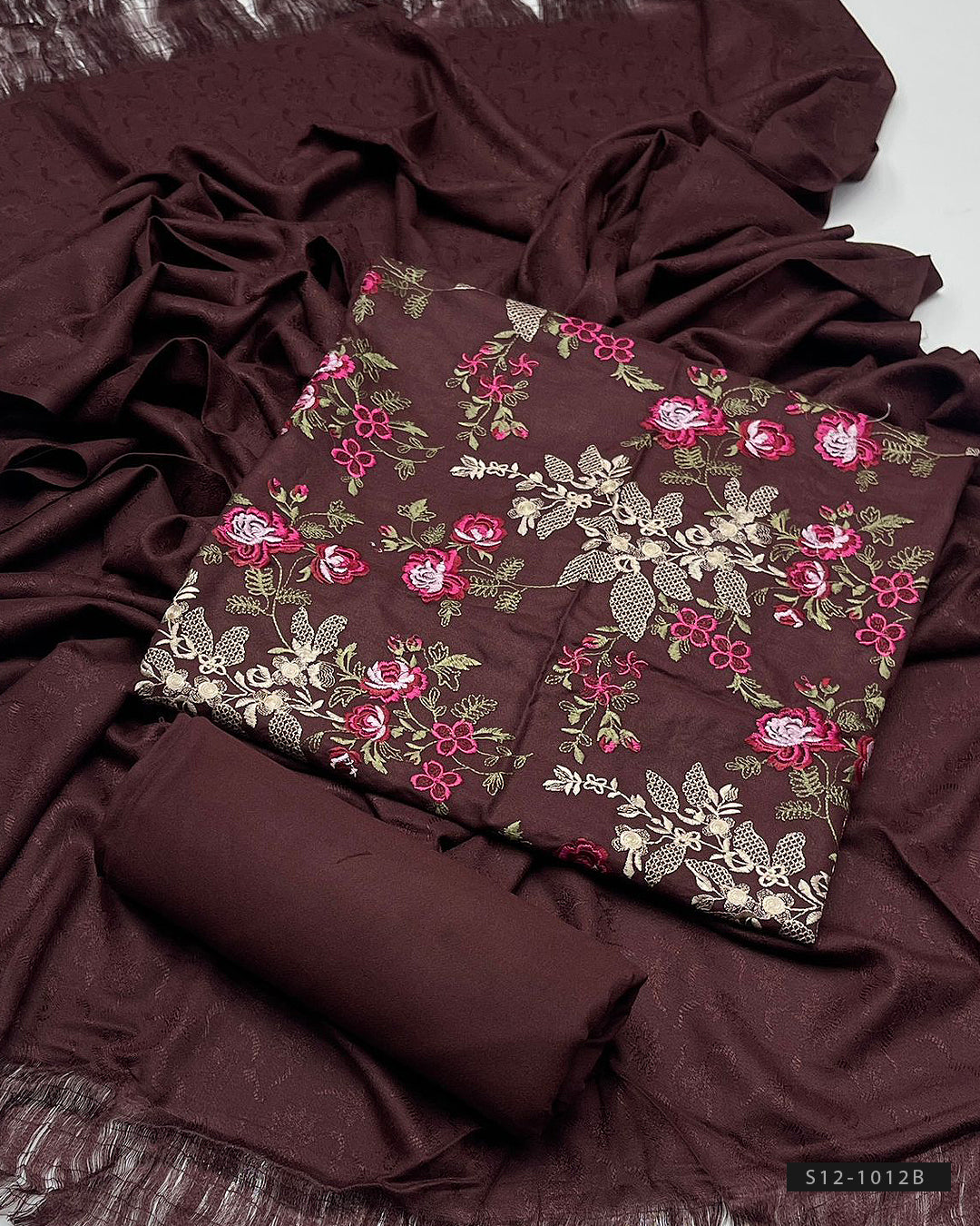 3 PC Unstitched Dhanak Marina Dress Collection