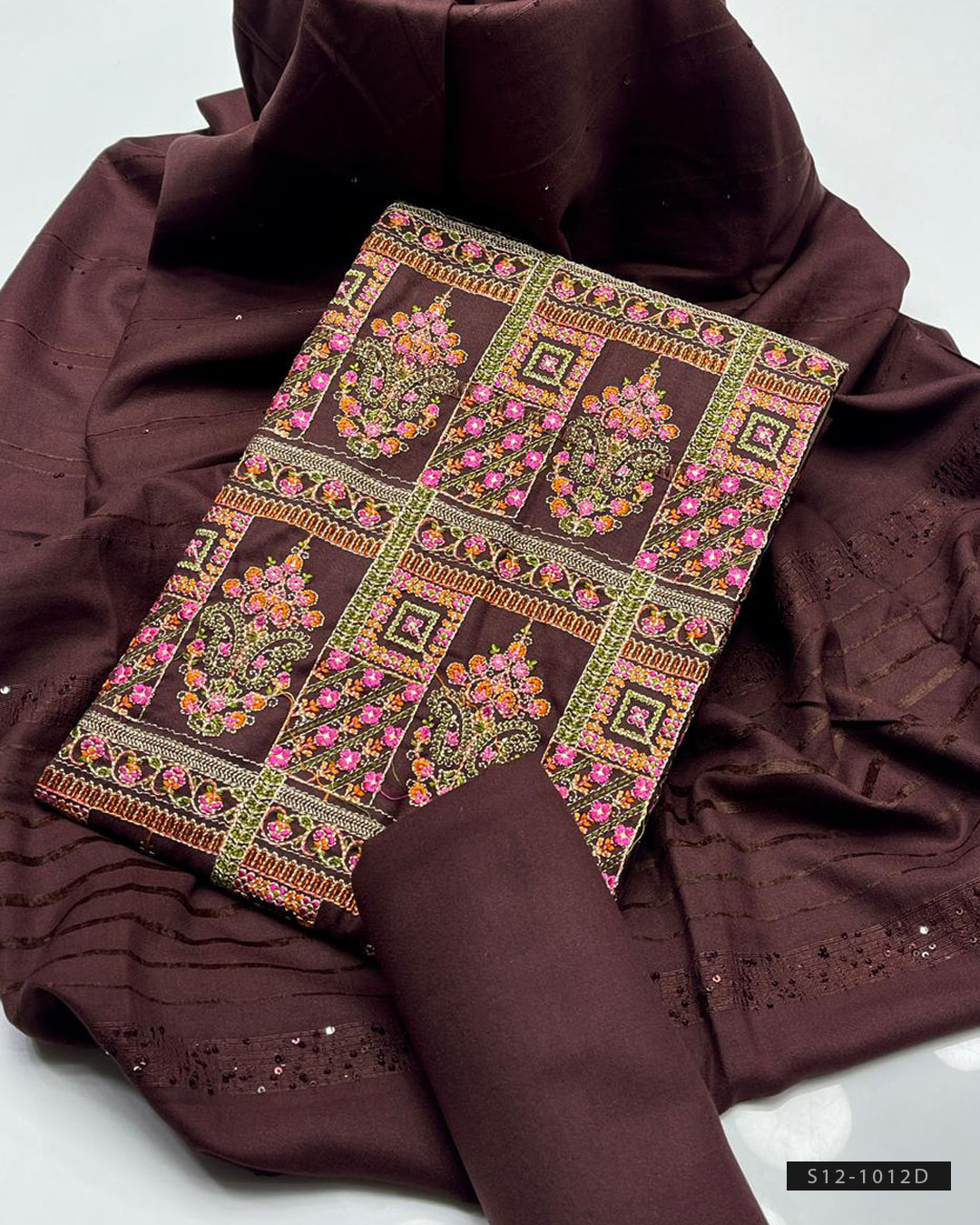 3 PC Unstitched Dhanak Dress Collection