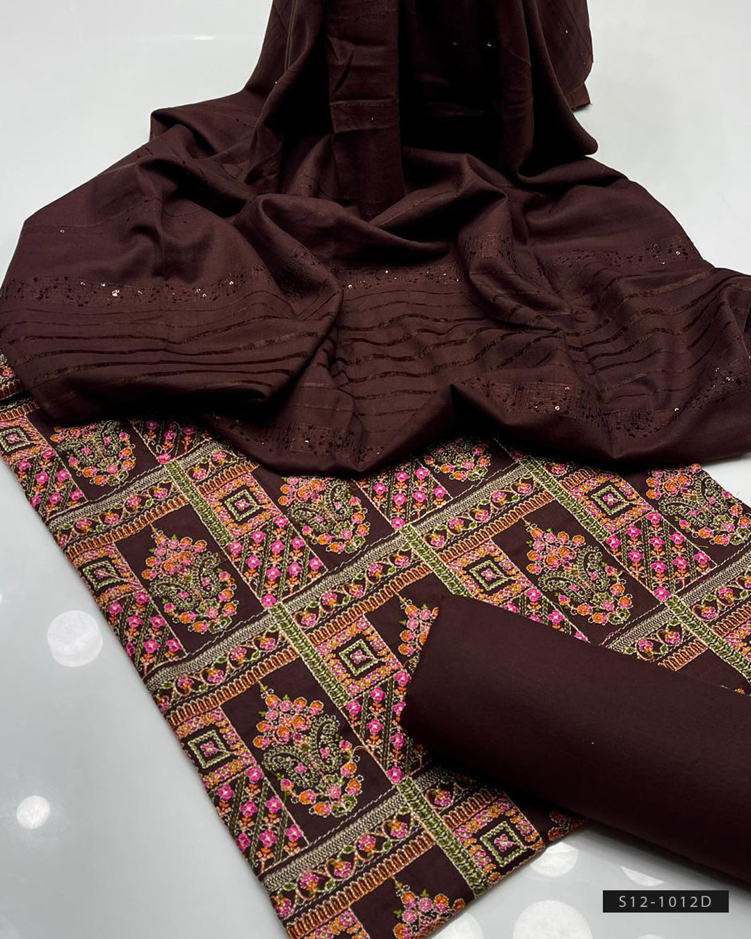 3 PC Unstitched Dhanak Dress Collection